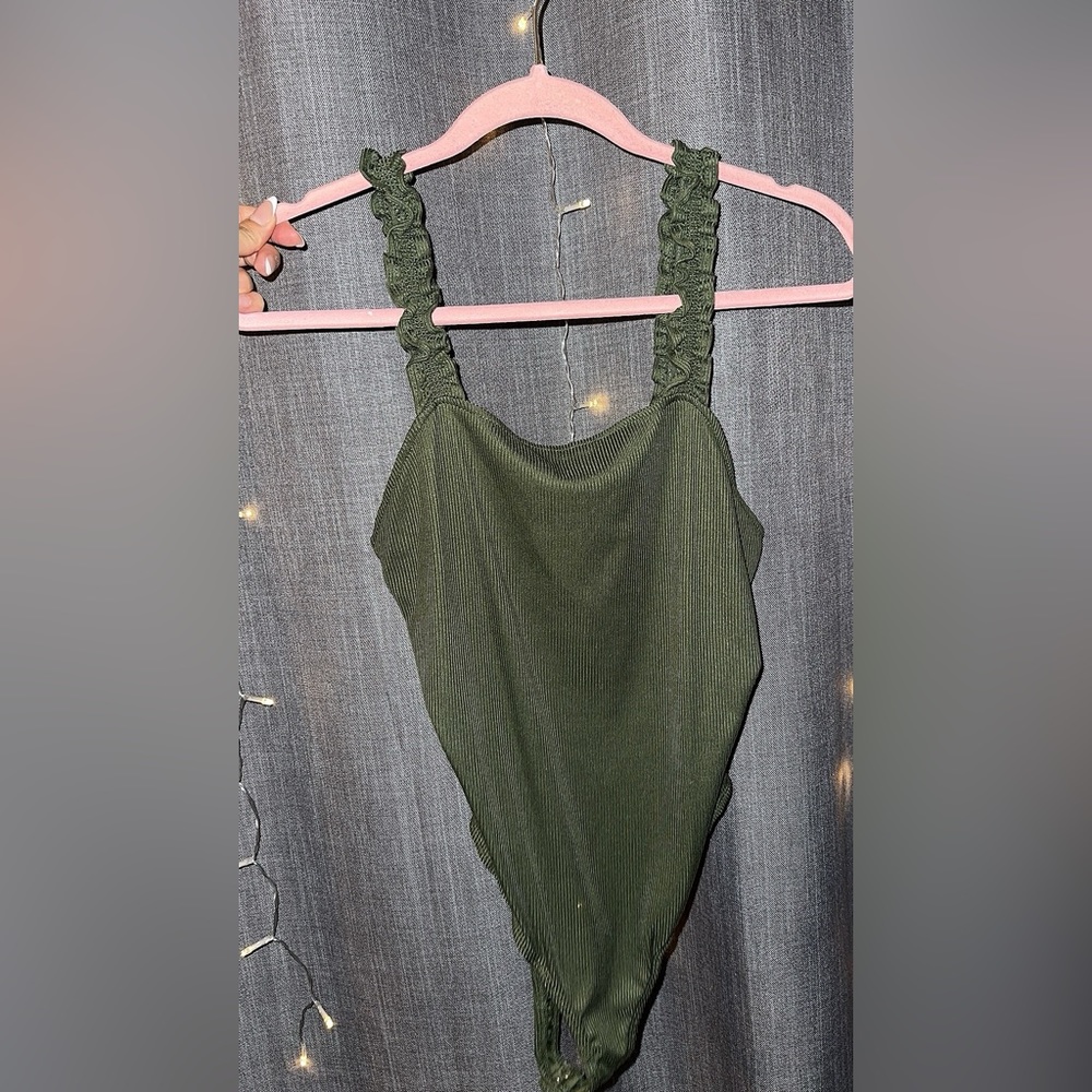 OLIVE GREEN BODYSUIT